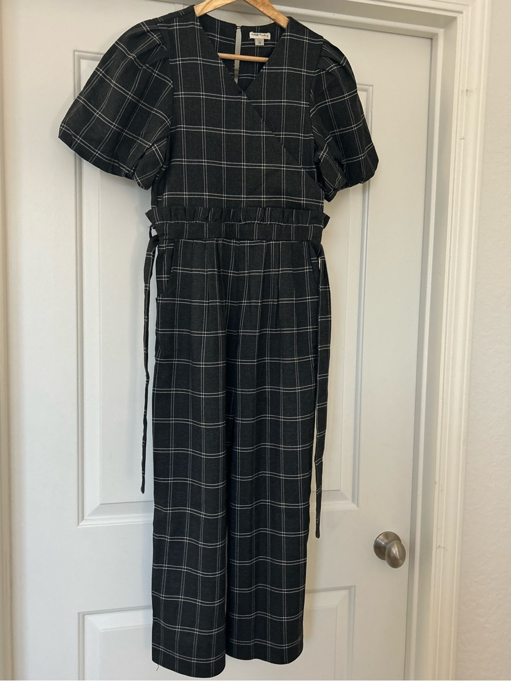 Habitual Girl Charcoal Jumpsuit,  Size 12 (Girl)